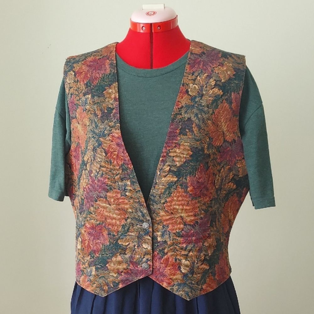 Floral Tapestry Vest